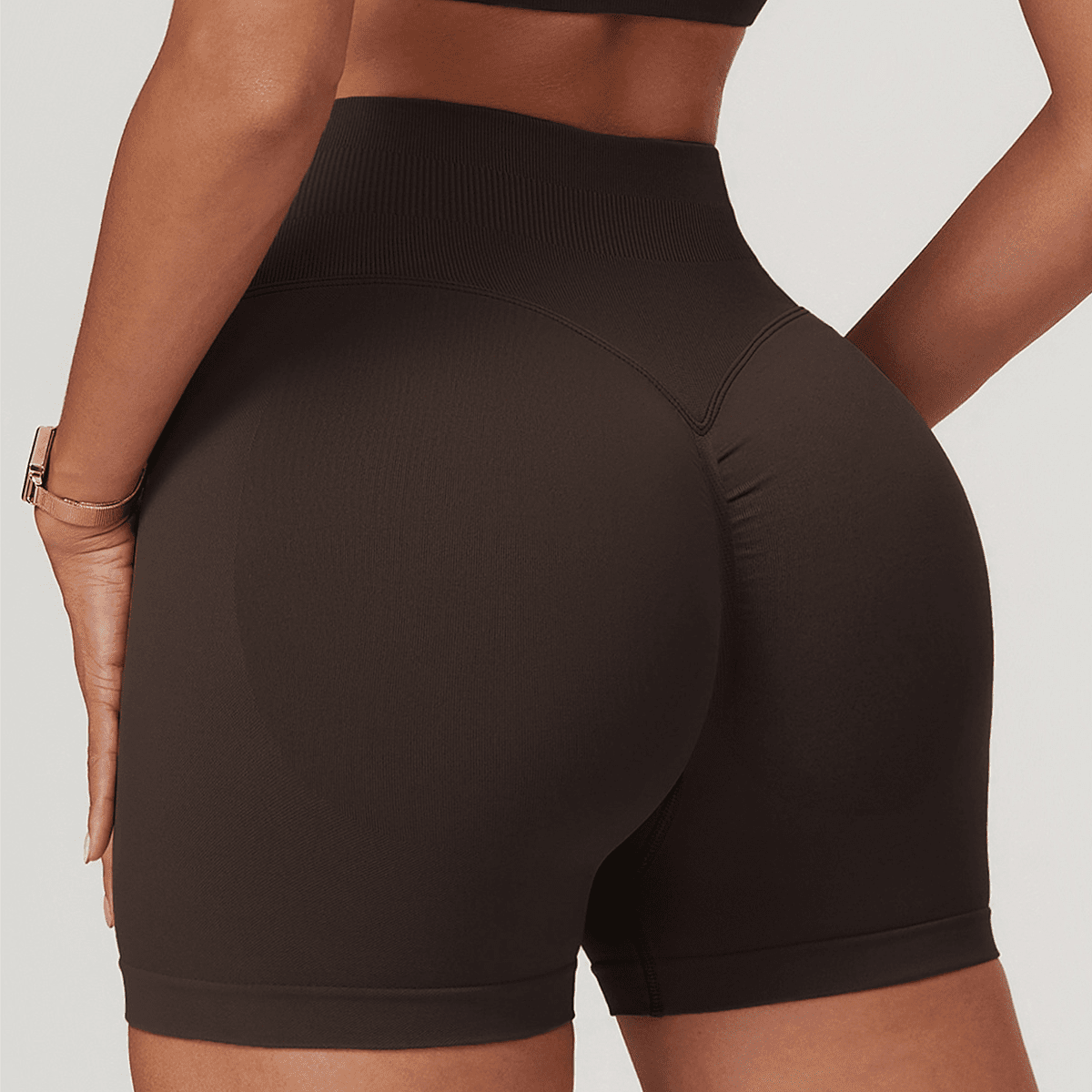 Seamless High-Waisted Yoga Shorts 121
