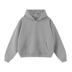 Unisex Cropped Double-Zip Hoodie (460 GSM)
