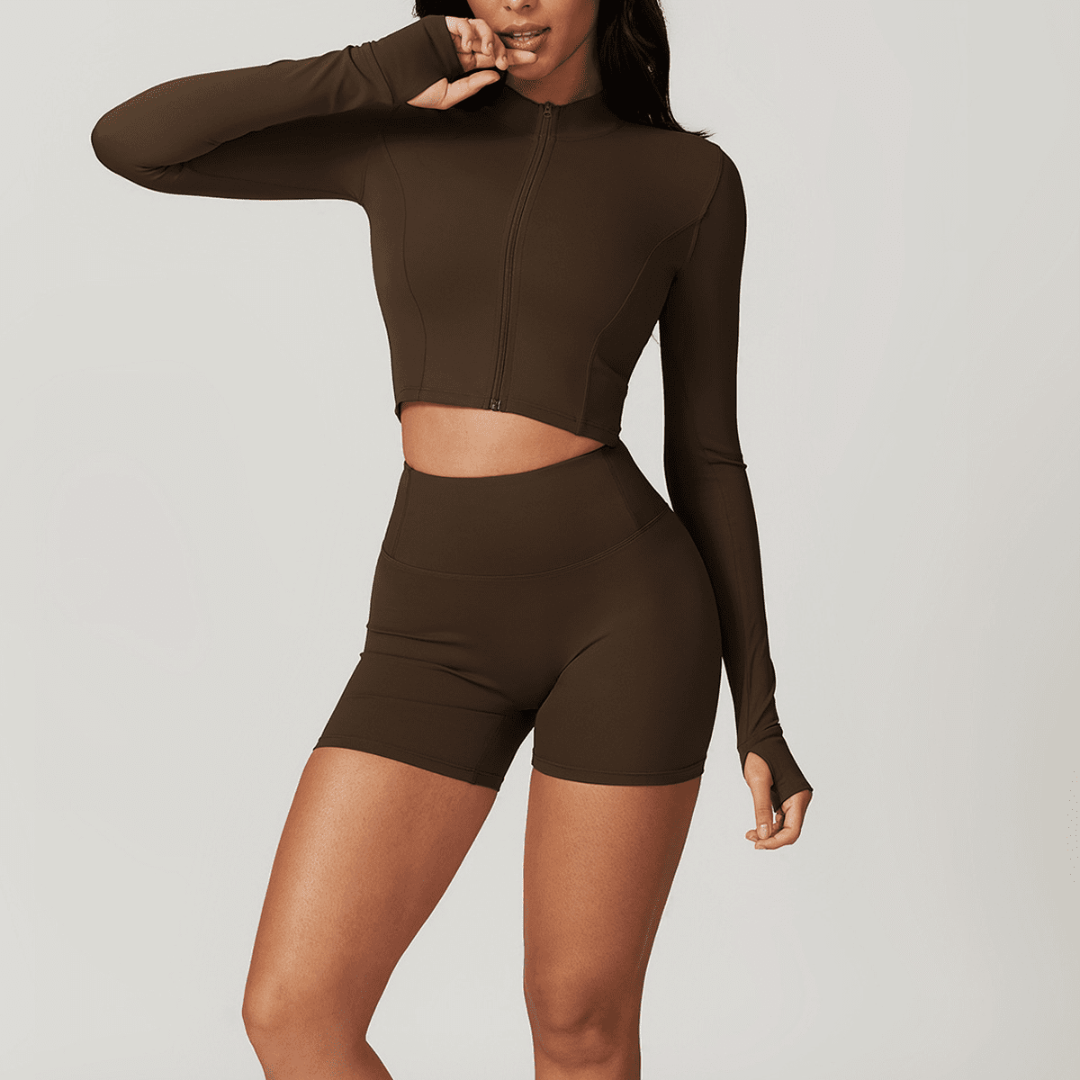 CloudFeel High-Waisted Compression Yoga Shorts