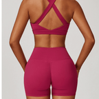CloudFeel High-Waisted Compression Yoga Shorts