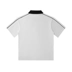 unisex polo shirt contrast collar