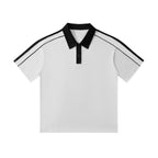 unisex polo shirt contrast collar