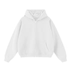 Unisex Cropped Double-Zip Hoodie