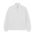 Unisex Stand-Up Collar Half-Zip Panelled Sweatshirt（460GSM）