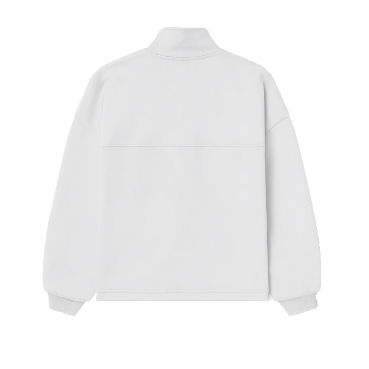 Unisex Stand-Up Collar Half-Zip Panelled Sweatshirt（460GSM）