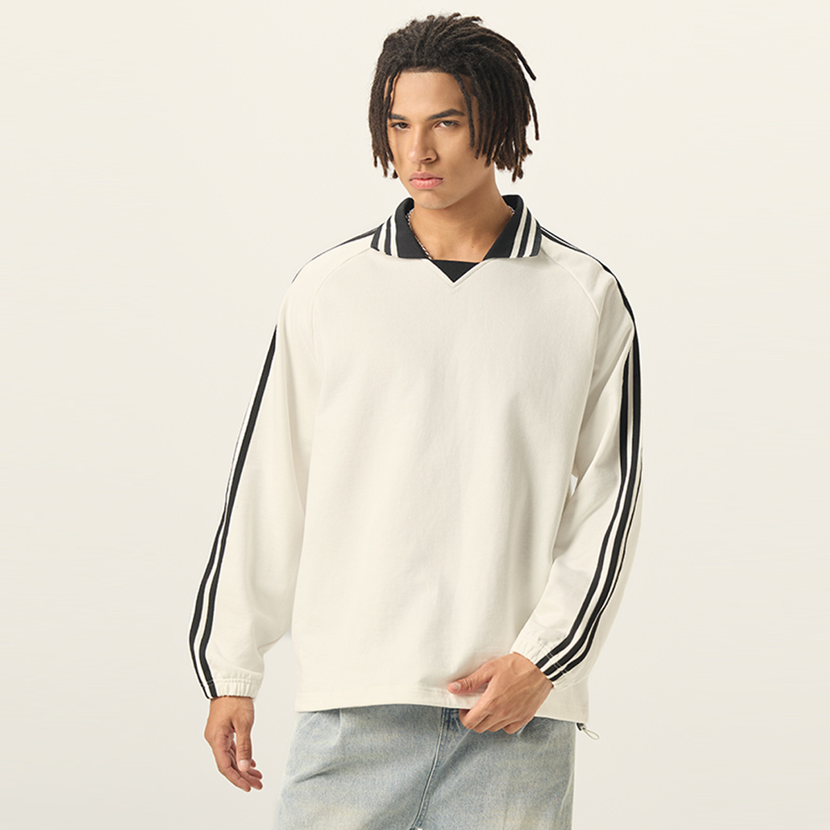 Unisex Contrast Collar Sweatshirt（380GSM）