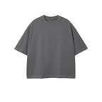 Unisex Cropped Oversized T-Shirt in Soft Combed Cotton