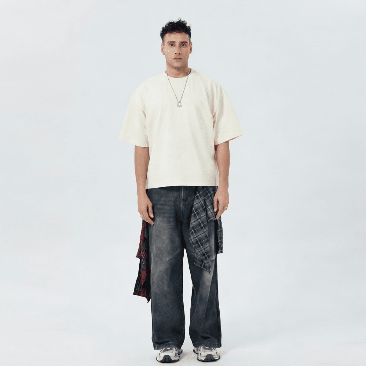 Unisex Cropped Loose T-shirt(280GSM)