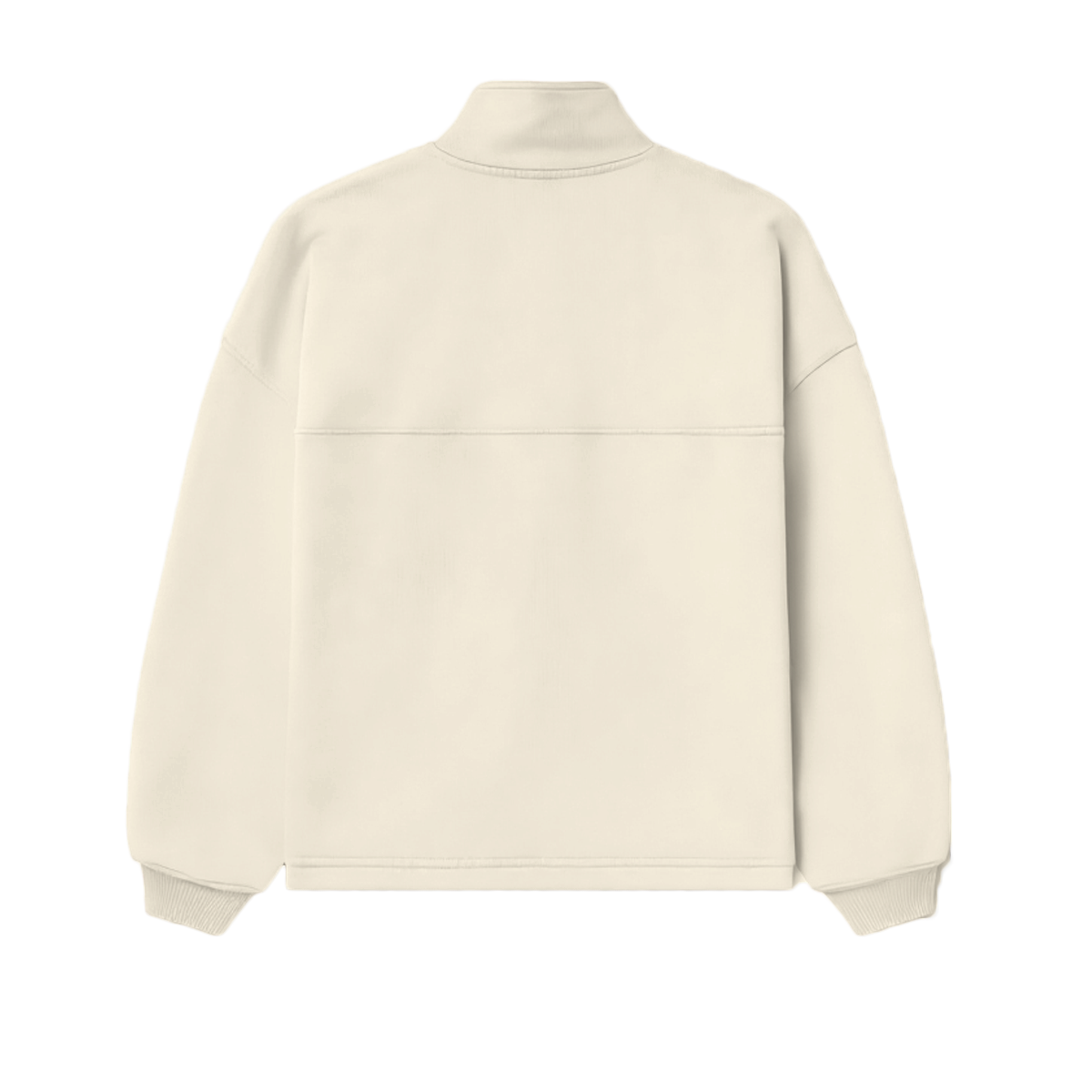 Unisex Stand-Up Collar Half-Zip Panelled Sweatshirt（460GSM）