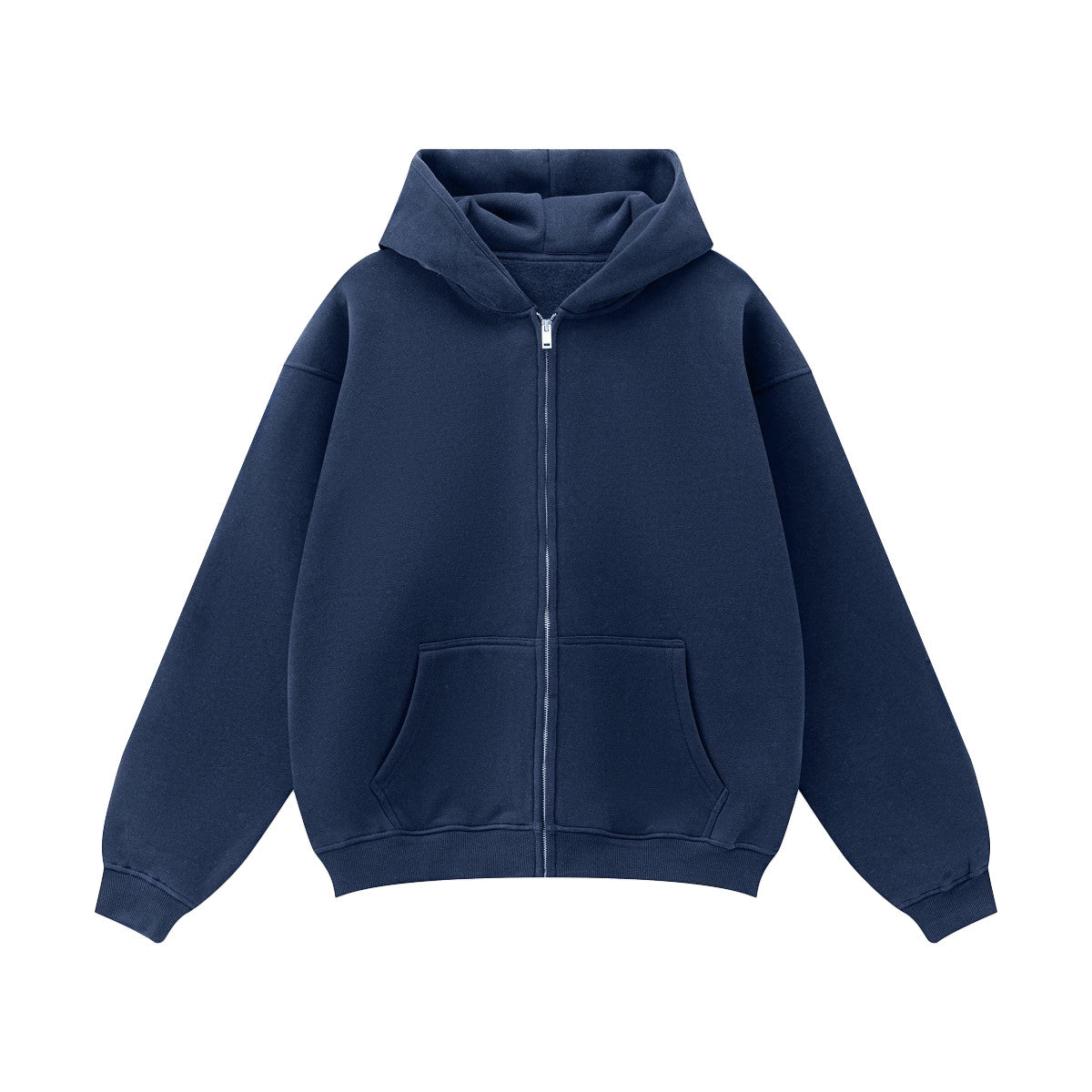 Unisex Fleece Zip-up Oversized Hoodie(380GSM)