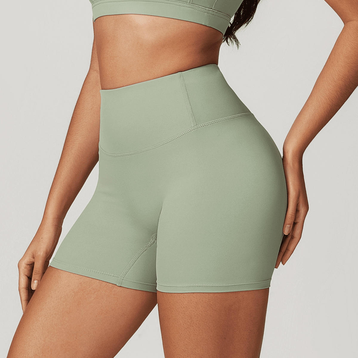 CloudFeel High-Waisted Compression Yoga Shorts