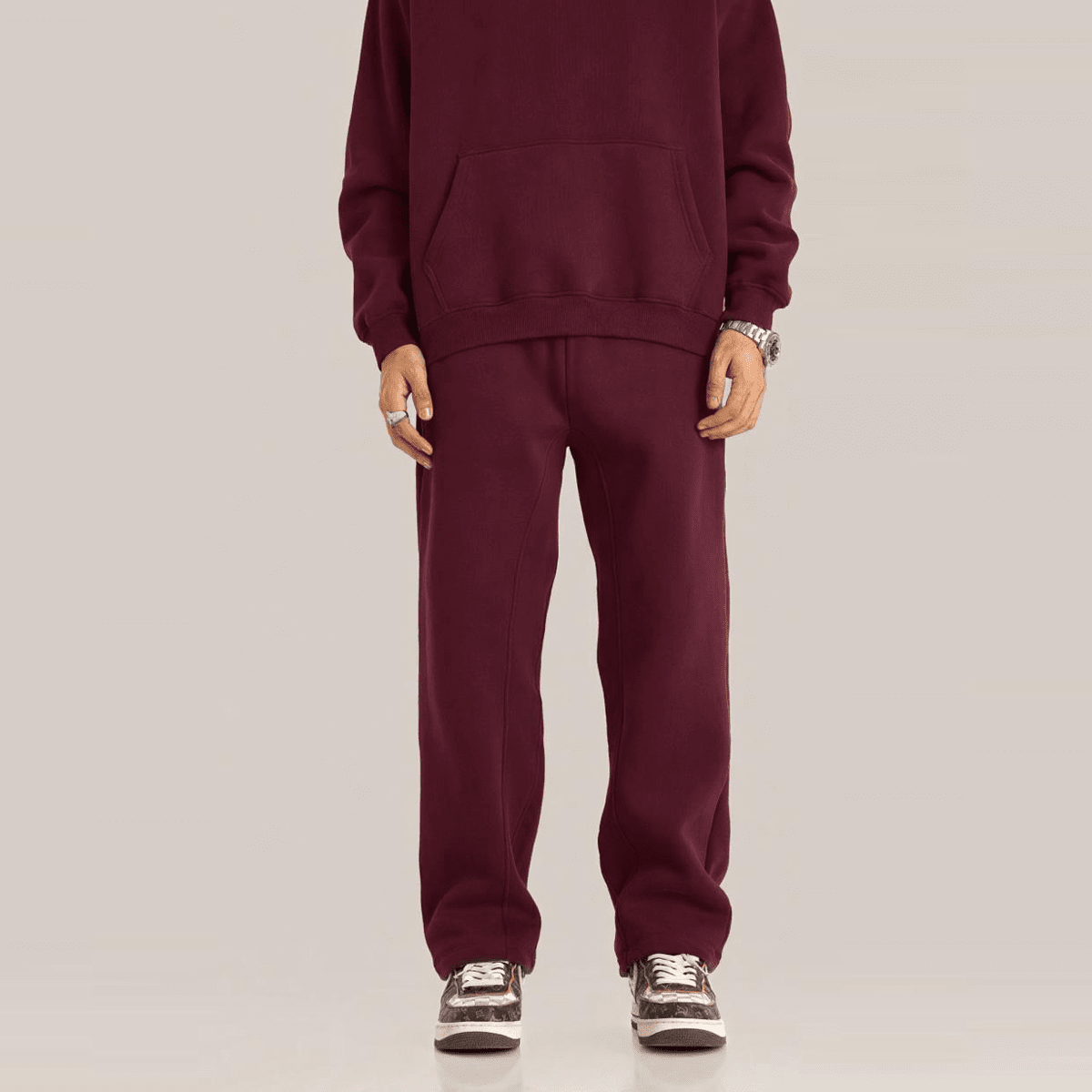 Unisex Fleece Oversized Sweatpants(380GSM)