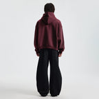 Unisex Boxy Cropped Fleece Zip-up Hoodie(380GSM)