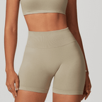 Seamless High-Waisted Yoga Shorts