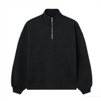 Unisex Stand-Up Collar Half-Zip Panelled Sweatshirt（460GSM）