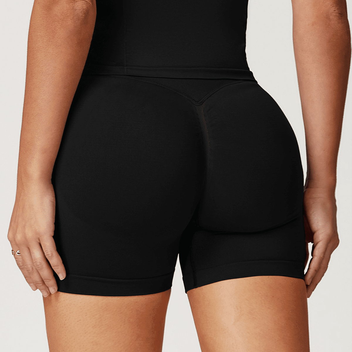 Seamless High-Waisted Yoga Shorts