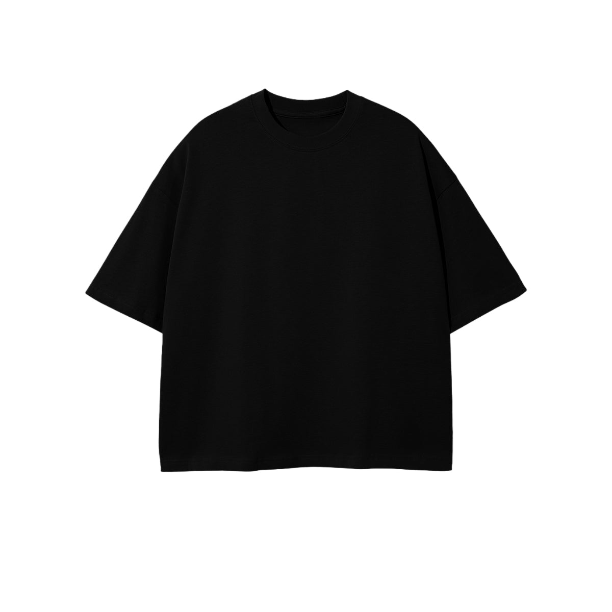 Unisex 100% Combed Cotton Cropped Oversized T-shirt (250g)