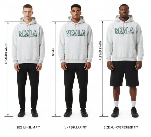 SKALA UNISEX LOOPED HOODI