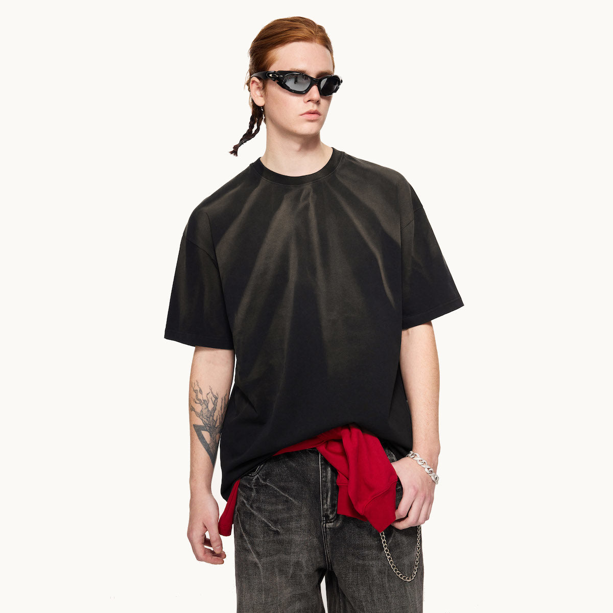 Hand-Scrunched Sunfade T-Shirt(250GSM)