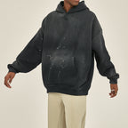 Vintage Wash Frayed Fleece Hoodie(360GSM)